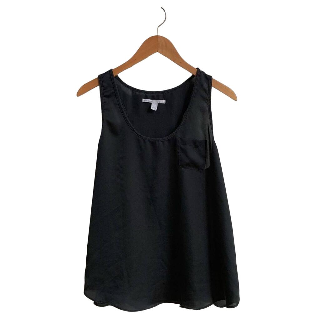 Old Navy silky black tank top, size L